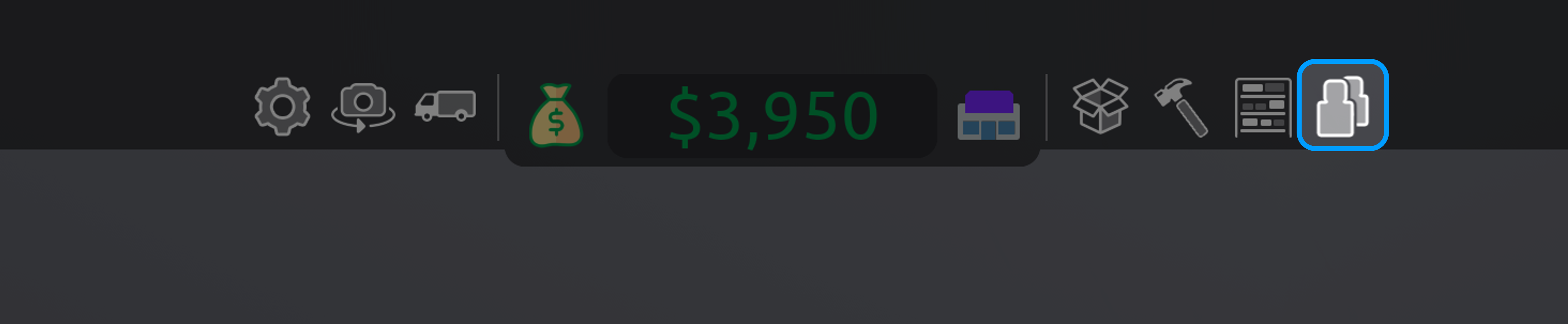 Employees menu button